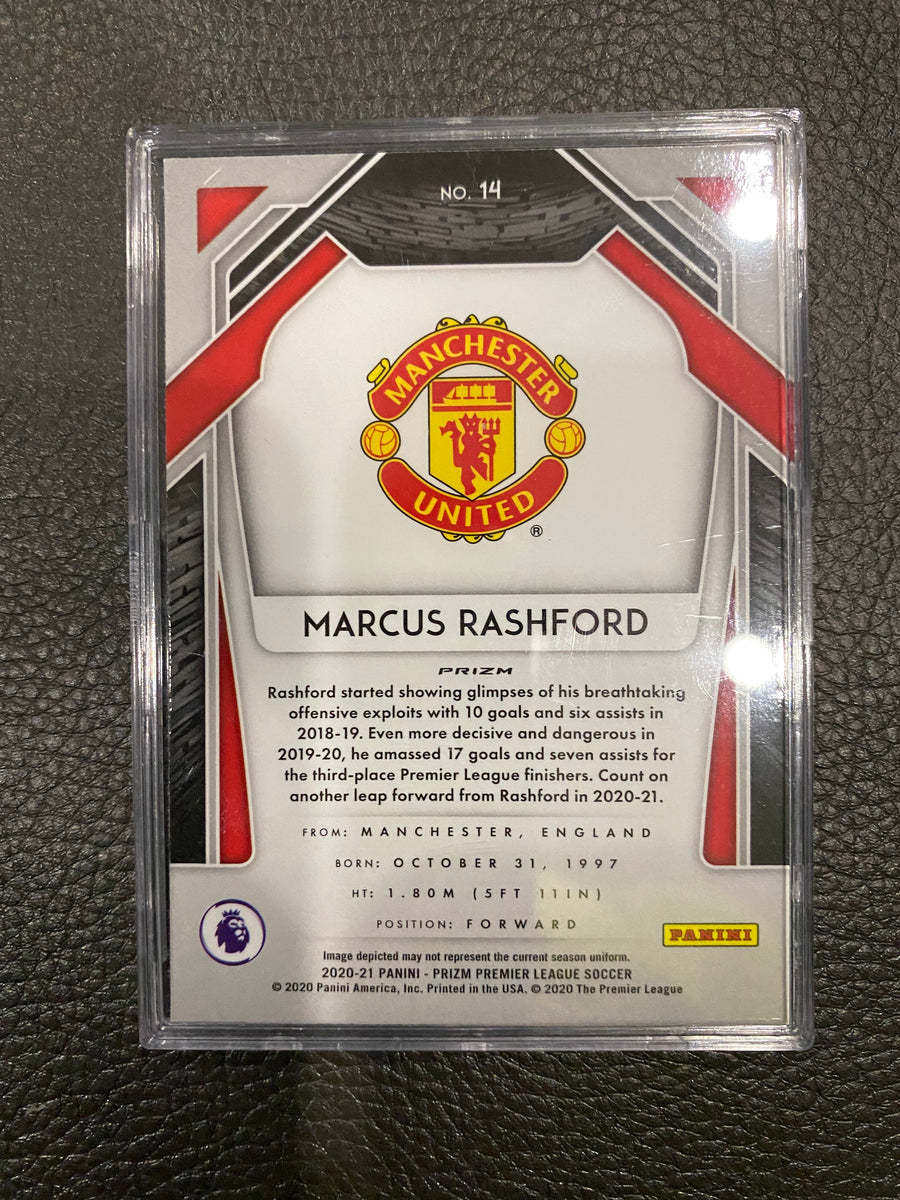2020-21 Prizm Epl Manchester United Signatures Marcus Rashford Auto