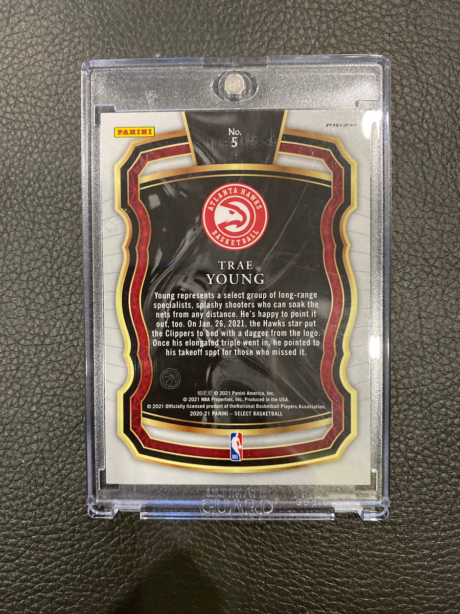 Trae Young 20-21 Panini Select Company Prizm #5 – The August Card