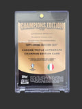 Leonardo Bonucci # Giorgio Chiellini # Gianluigi Donnarumma 2024 Topps Euro 2024 Chrome Triple Auto Champions Edition 3/5