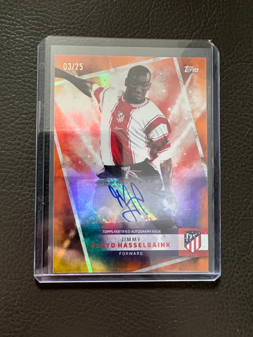 Jimmy Floyd Hasselbaink 2024 Topps ATM Team Set auto 3/25