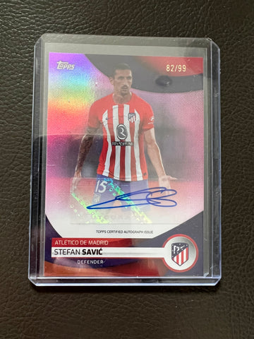 Stefan Savic 2024 Topps ATM Team Set auto 82/99