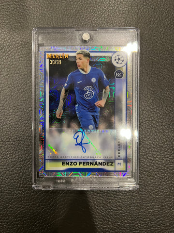 Topps 2023 Merlin Collection Enzo Fernandez Auto 30/99