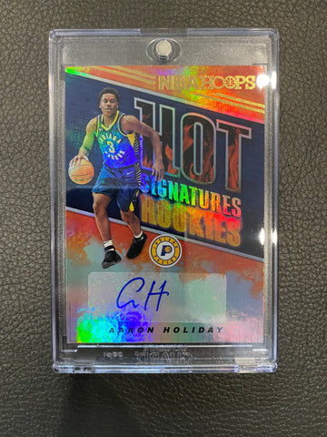 Aaron Holiday 18-19 Panini Hoops Hot Signatures Rookies