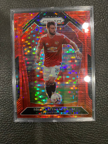 Bruno Fernandes 20-21 Panini Prizm #12 red