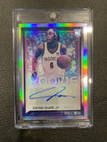 David Duke Jr. 21-22 Panini Recon RC RRS-DDJ Auto