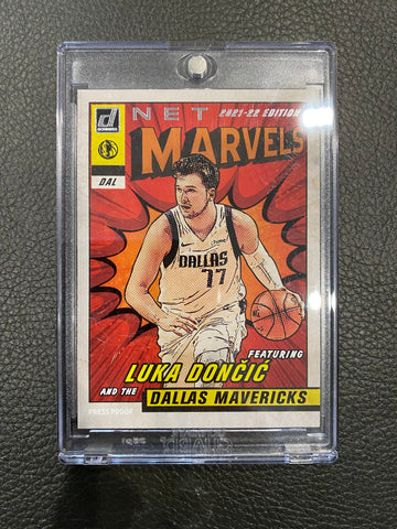 Luka Doncic 21-22 Panini Donruss Basketball Net Marvels Press Proof white#1