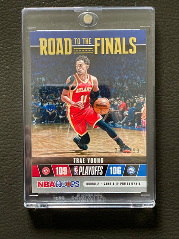 Trae Young 21-22 Panini NBA Hoops Basketball Road to the Finals #61 779/999