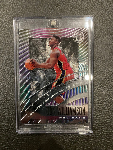 Zion Williamson 19-20 Panini Illusions Season Highlights RC #5